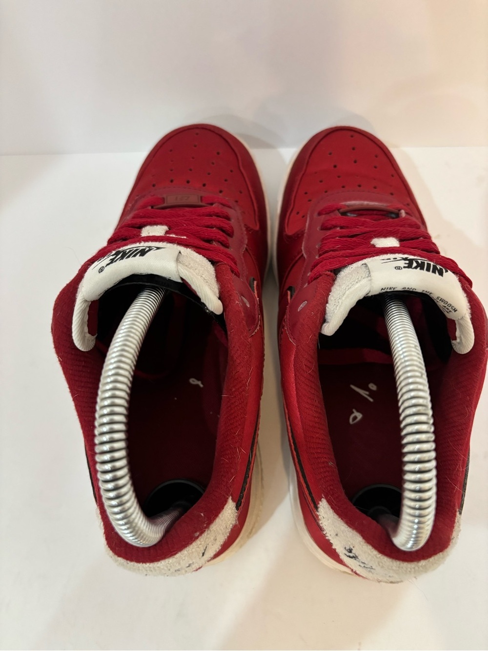Nike‎ Air Force 1 Low Red Sneakers size 6 - Picture 5 of 9
